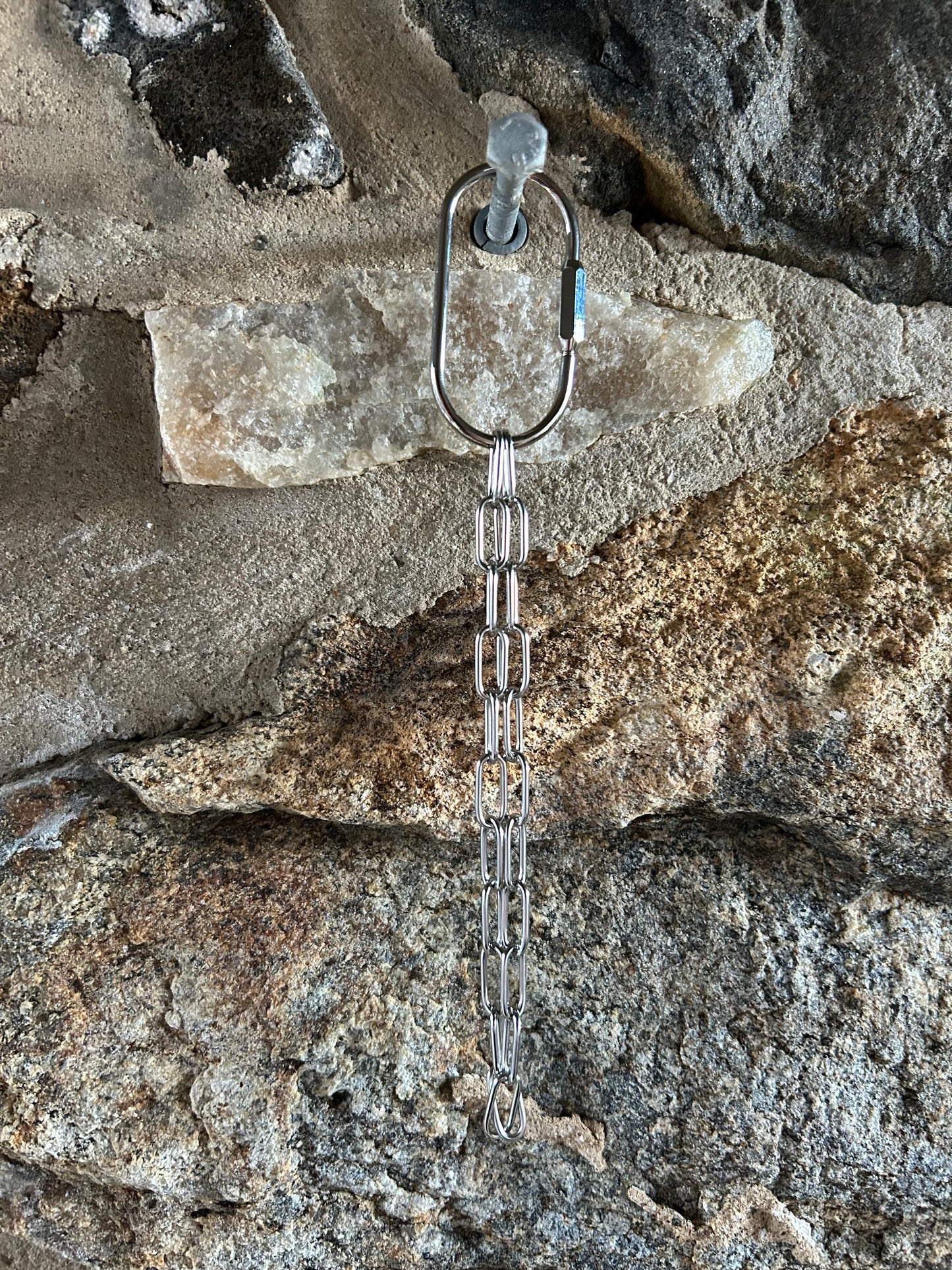 Silver Paperclip Chainlink Wristlet