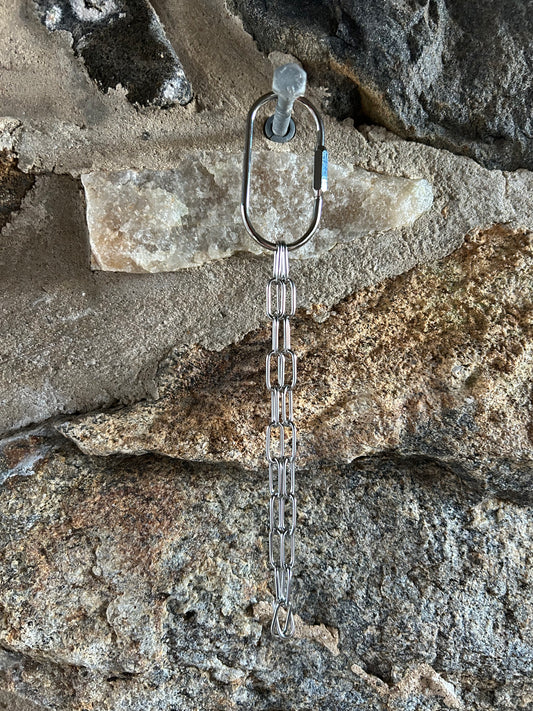 Silver Paperclip Chainlink Wristlet